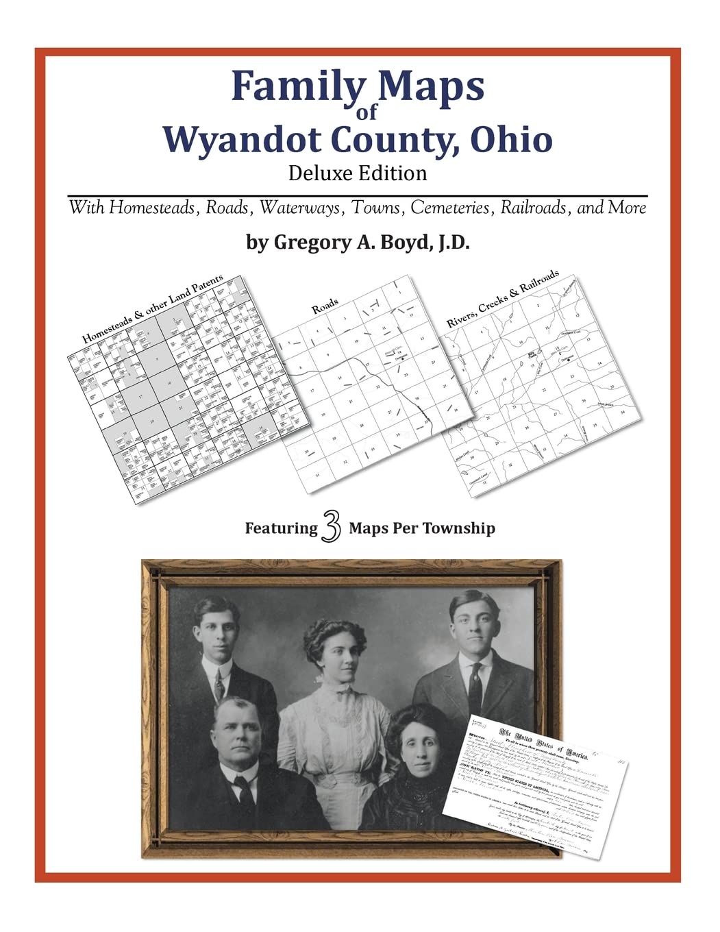 Family Maps of Wyandot County, Ohio,Used