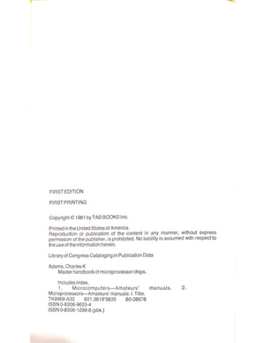Master handbook of microprocessor chips,Used