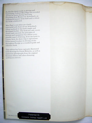 The Art of Driving According to the Guidelines of Benno Von Achenbach,Used