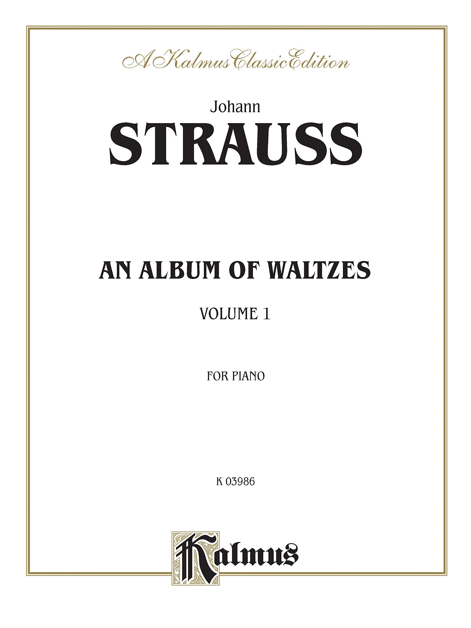 Waltzes, Vol 1 (Kalmus Edition, Vol 1),Used