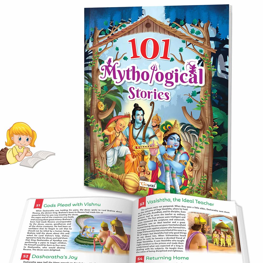 101 Mythological Stories (Paperback) : Timeless Stories For Children, Story Books For Kids, Mythological Stories For Kids, English Short Stories For Ages 3-12