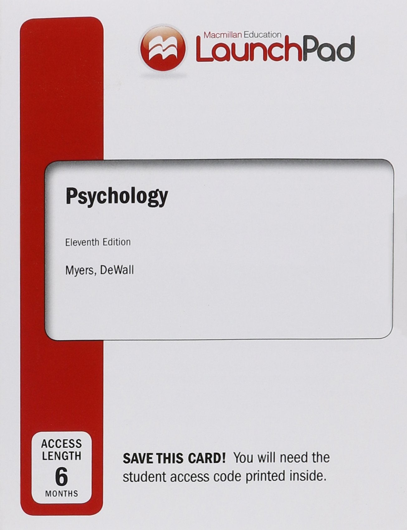 LaunchPad for Psychology (Six Month Access),Used