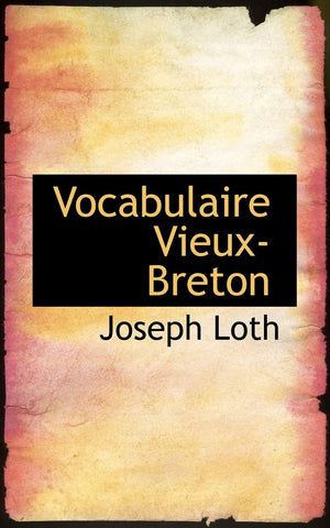 Vocabulaire VieuxBreton (French Edition),Used
