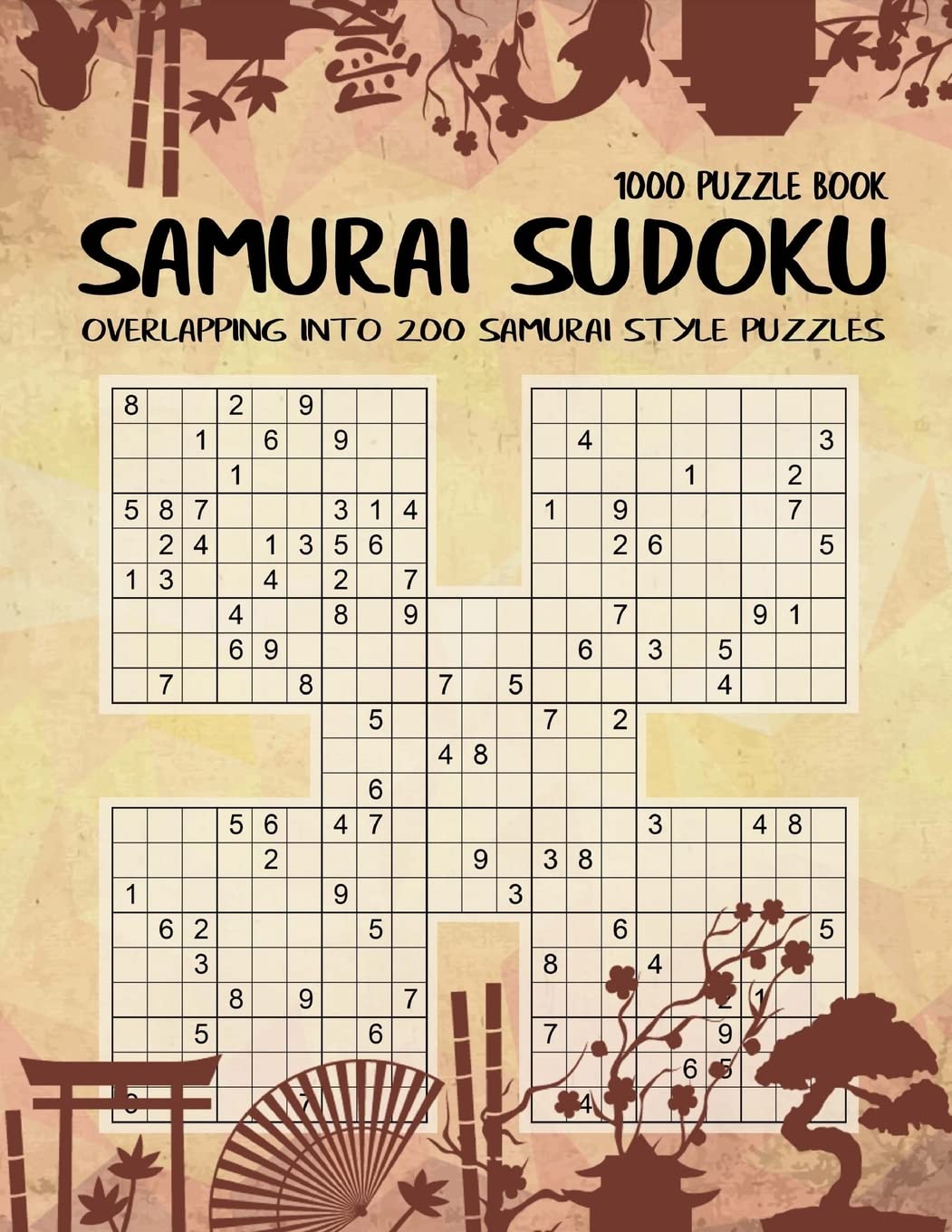 Samurai Sudoku: 1000 Puzzle Book, Overlapping into 200 Samurai Style Puzzles,Used