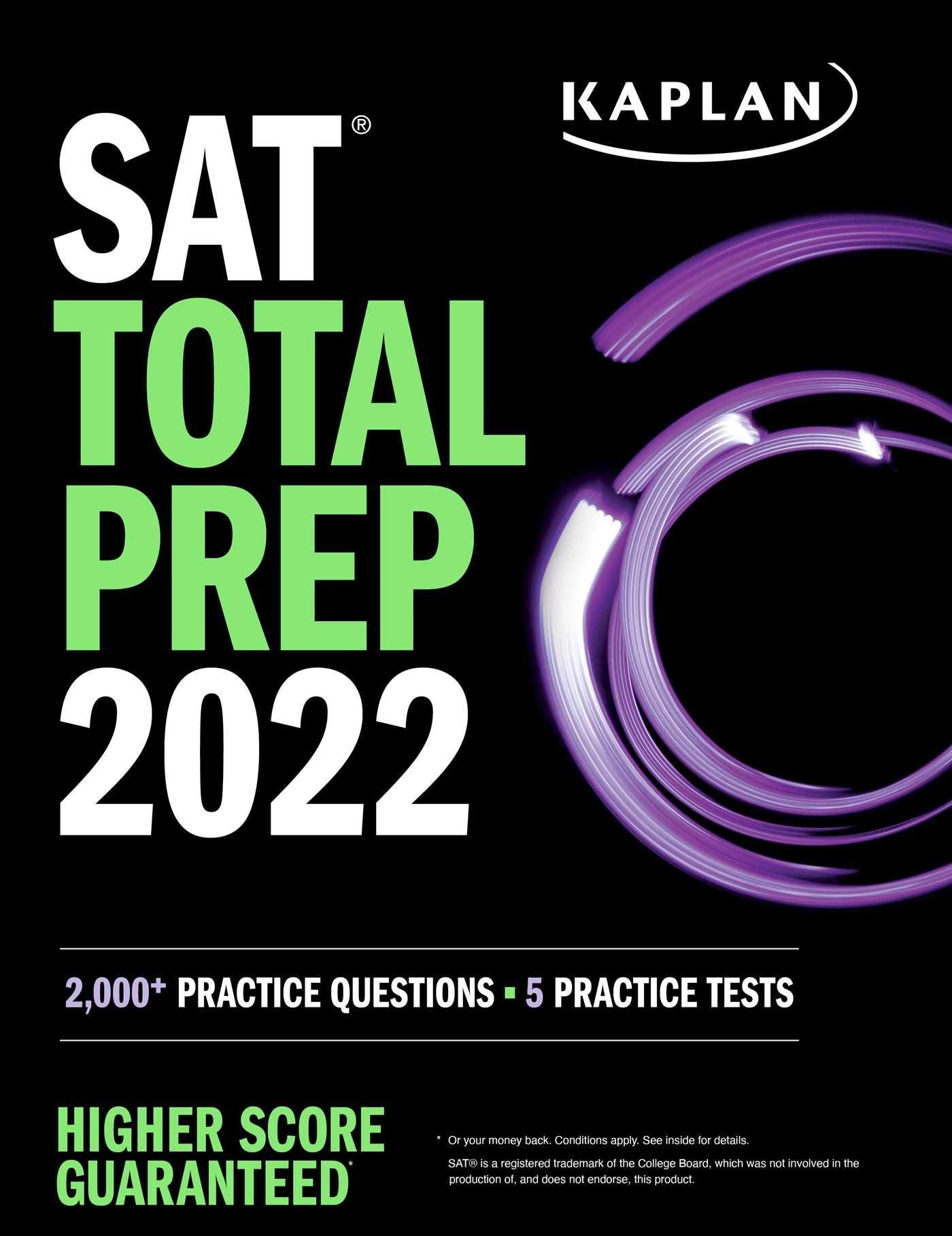 SAT Total Prep 2022: 2,000+ Practice Questions + 5 Practice Tests (Kaplan Test Prep),Used