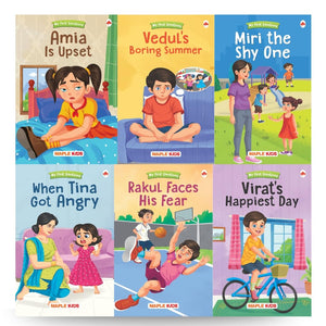 Story Books For Kids - Emotions (Illustrated) (Set Of 6 Books) - Feelings Book - Sad, Shy, Fear, Happy, Angry, Boring - English Reader - Grandma Stories - Age 3+ - Read Aloud To Infants, Toddler
