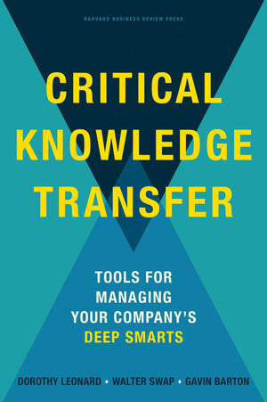 Critical Knowledge Transfer: Tools for Managing Your Company's Deep Smarts,Used