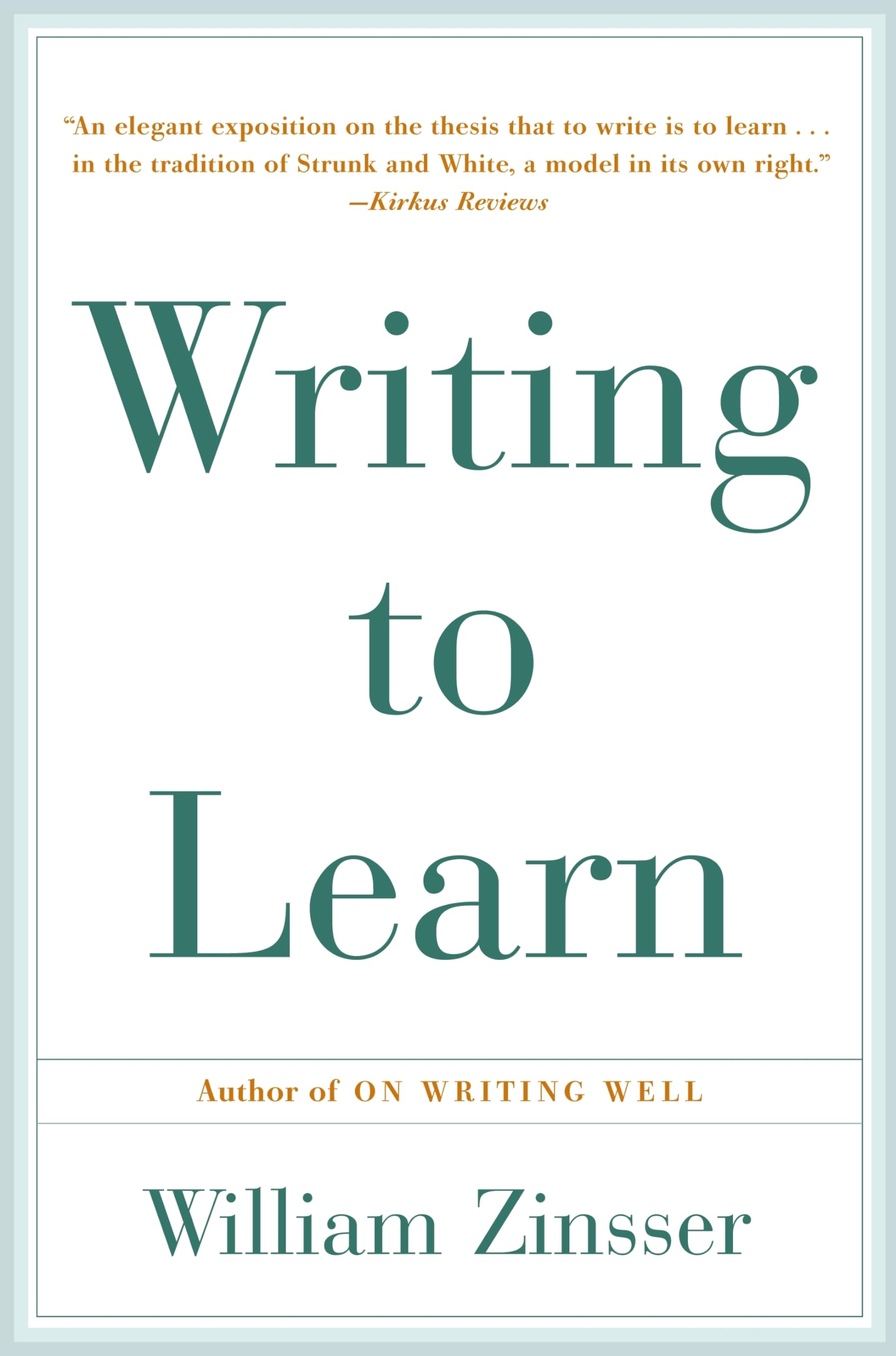 Writing To Learn,New