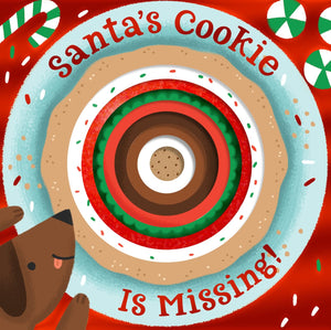 Santa's Cookie Is Missing!: Board Book with DieCut Reveals: A Christmas Holiday Book for Kids,Used