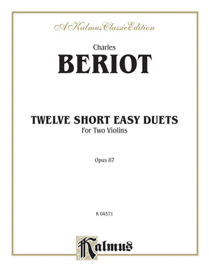 Twelve Short Easy Duets, Op. 87 (Kalmus Edition),Used