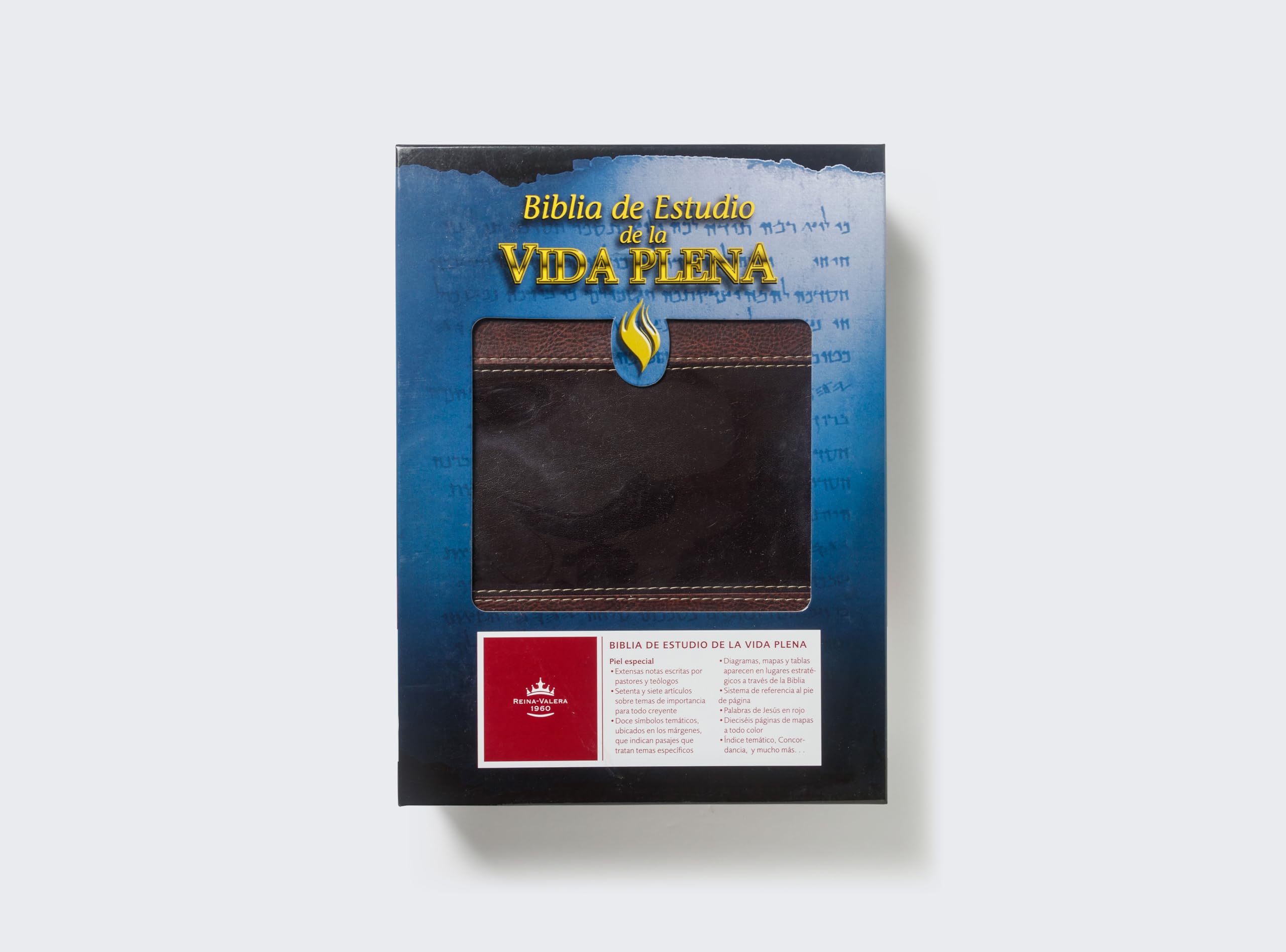 RVR60, Biblia de Estudio de la vida plena, Leathersoft Italian Duotone, Caf (Spanish Edition),Used