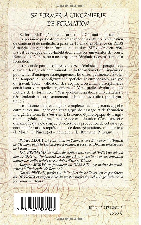 Se former  l'ingnierie de formation (French Edition),Used