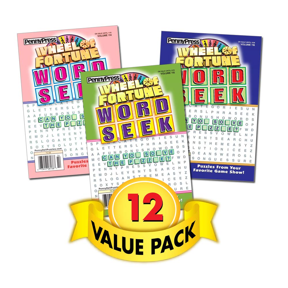 Wheel Of Fortune Word Seek Puzzle Book  12 Pack [Paperback] Penny Press/Dell Magazines
