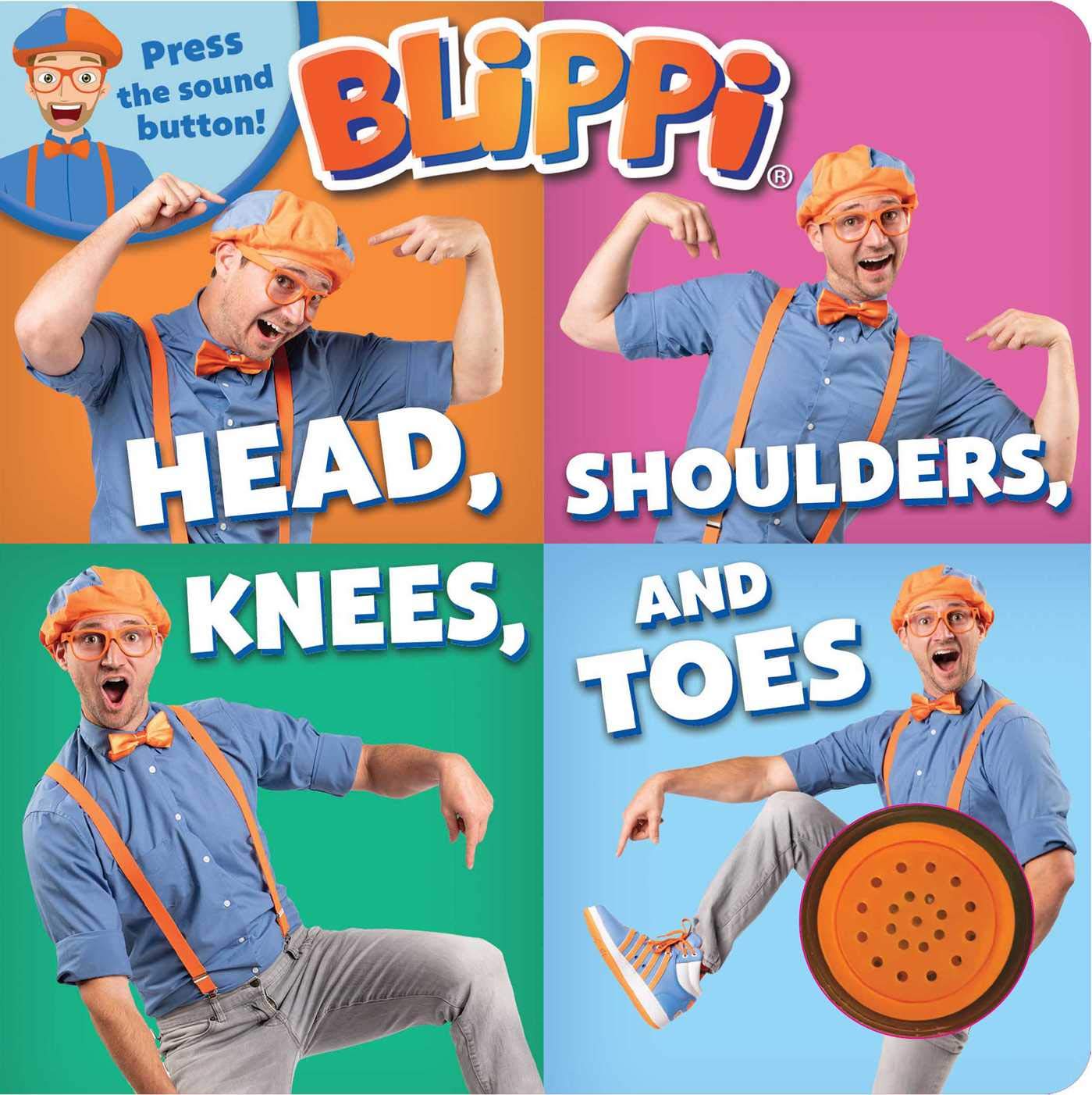 Blippi: Head, Shoulders, Knees, and Toes (1Button Sound Book),Used