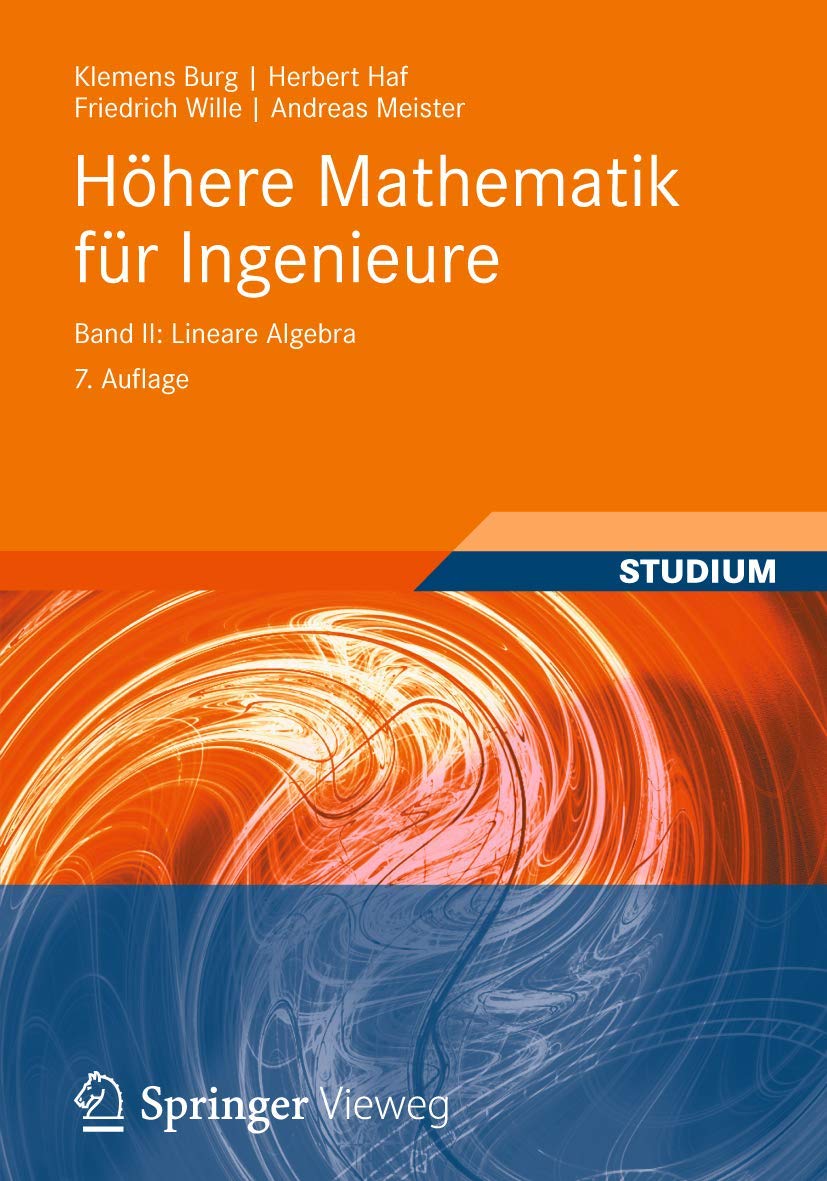Hhere Mathematik fr Ingenieure Band II: Lineare Algebra (TeubnerIngenieurmathematik) (German Edition),Used