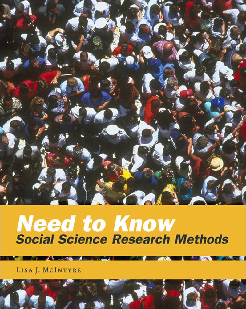 Need to Know: Social Science Research Methods,Used