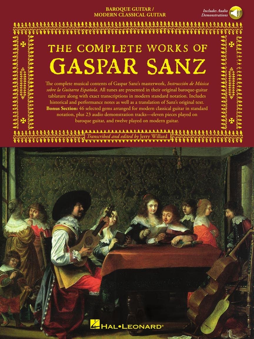 The Complete Works Of Gaspar Sanz  Volumes 1 & 2 (2 Books With Online Audio) (Classical Guitar),Used