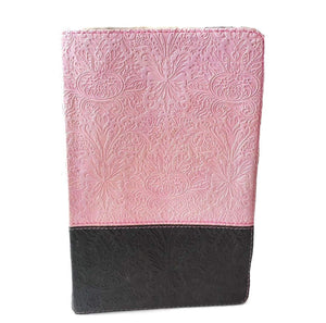 Holy Bible NLT, Personal Size Large Print edition, TuTone (Red Letter, LeatherLike, Pink/Brown),Used