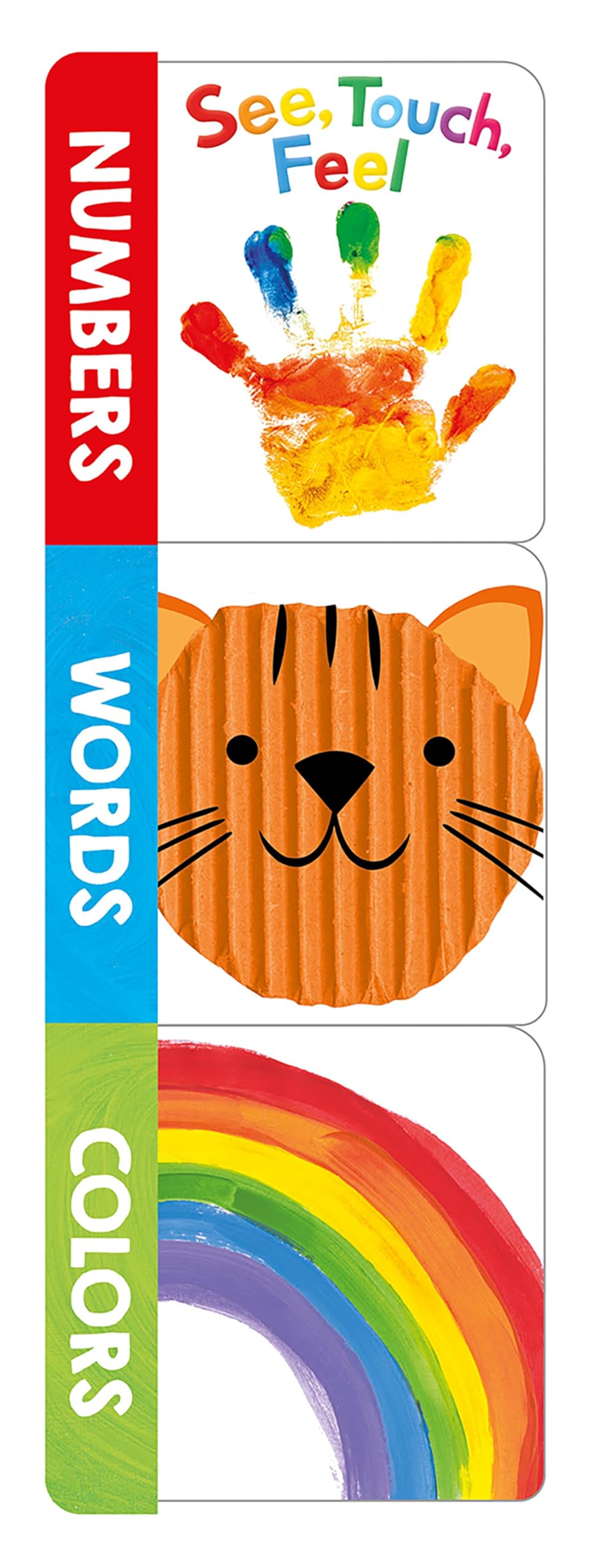 See, Touch, Feel Chunky Set: Words, Numbers And Colors: With 3 Mini Board Books