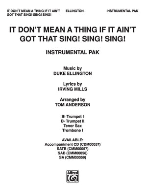 It Don't Mean a Thing If It Ain't Got That Sing, Sing, Sing (Pop Choral),Used