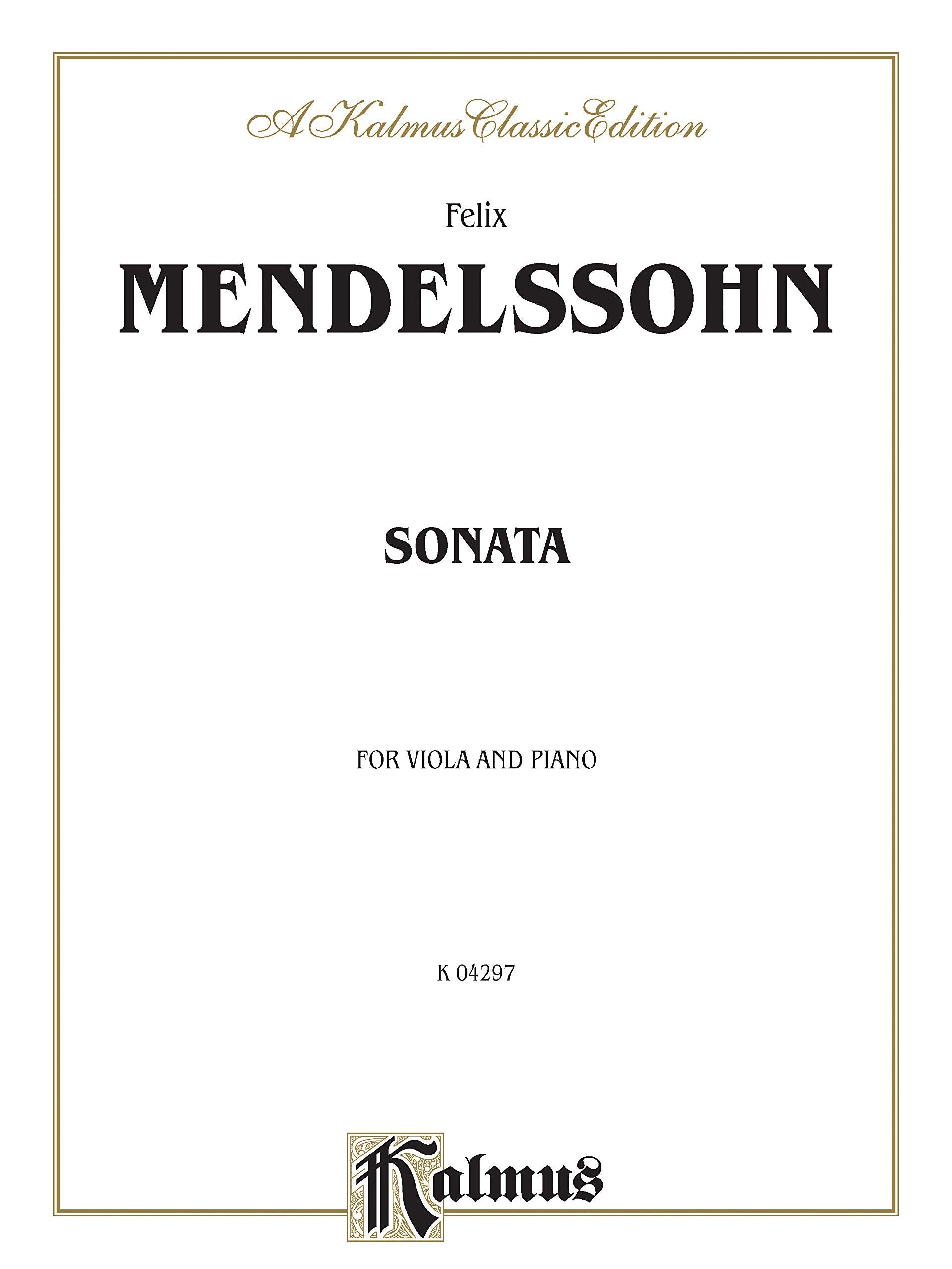 Sonata: Kalmus Edition,Used