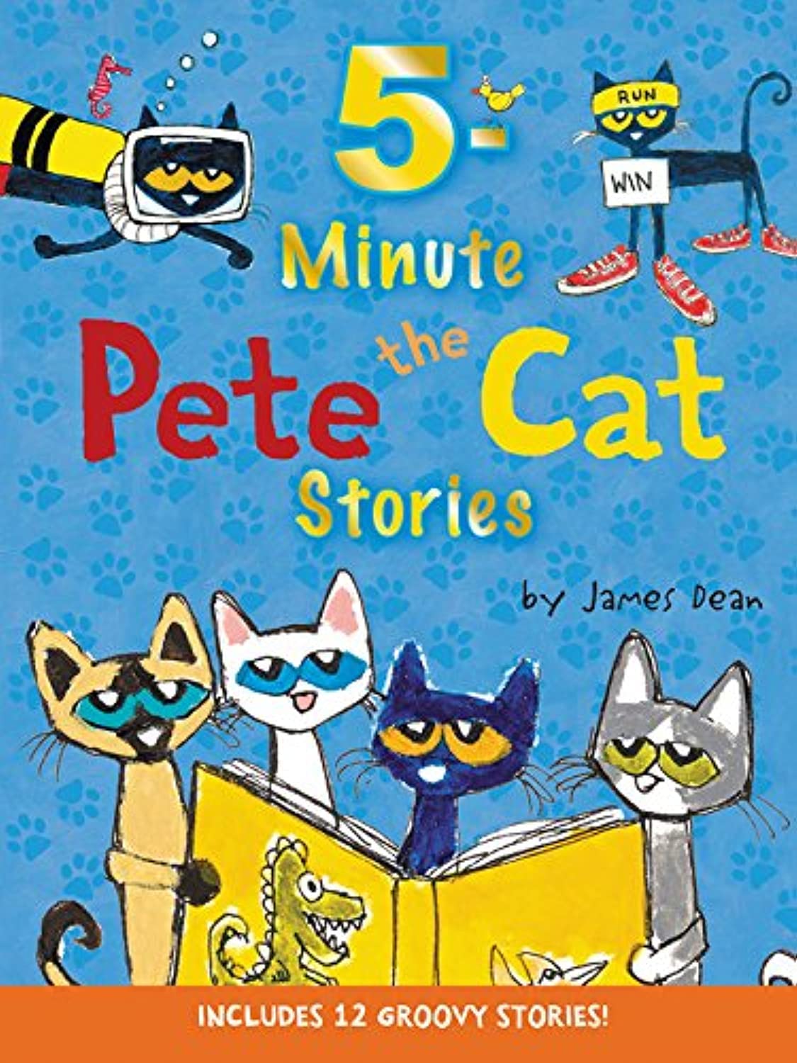 Pete the Cat: 5Minute Pete the Cat Stories: 12 Groovy Stories in 1 Book,Used