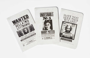 Harry Potter: Wanted Posters Pocket Notebook Collection (Set of 3),Used