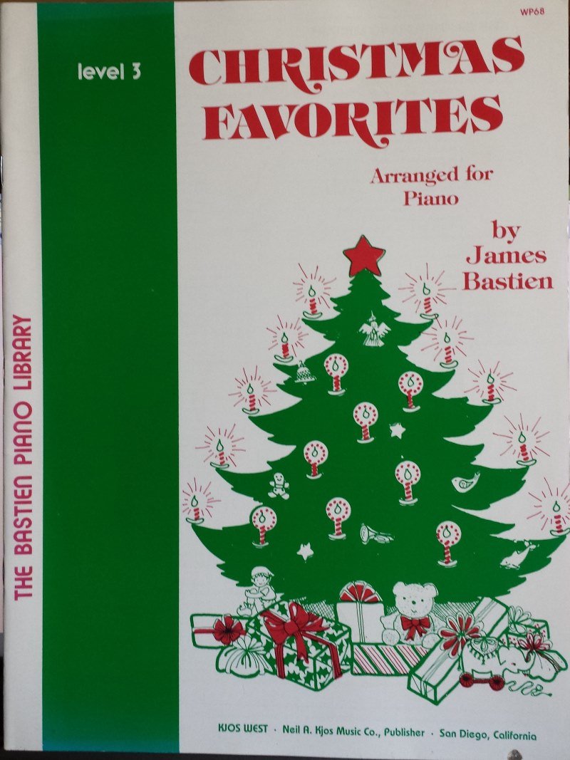 WP68  Christmas Favorites Level 3 (Bastien Piano Library),Used