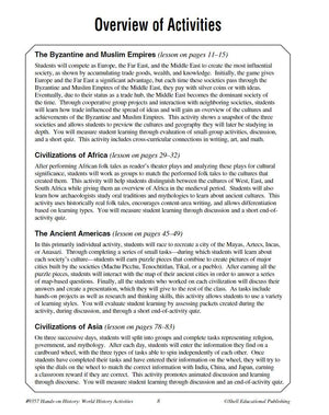 Handson History: World History Activities  Teacher Resource Provides Fun Games and Simulations that Support HandsOn Learning ,Used