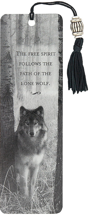 Wolf Beaded Bookmark,New