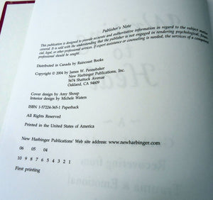 Writing to Heal: A Guided Journal for Recovering from Trauma and Emotional Upheaval,Used