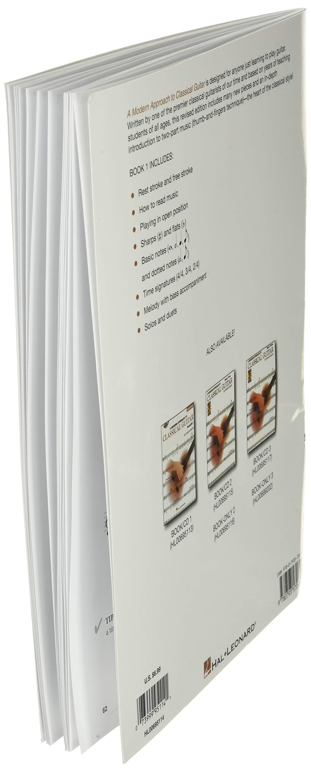 A Modern Approach To Classical Guitar: Book 1  Book Only (Hl00695114),New