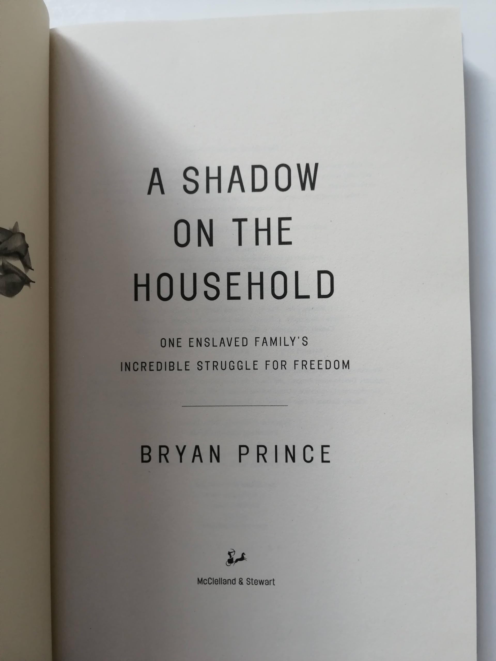A Shadow on the Household: One Enslaved Family's Incredible Struggle for Freedom,Used