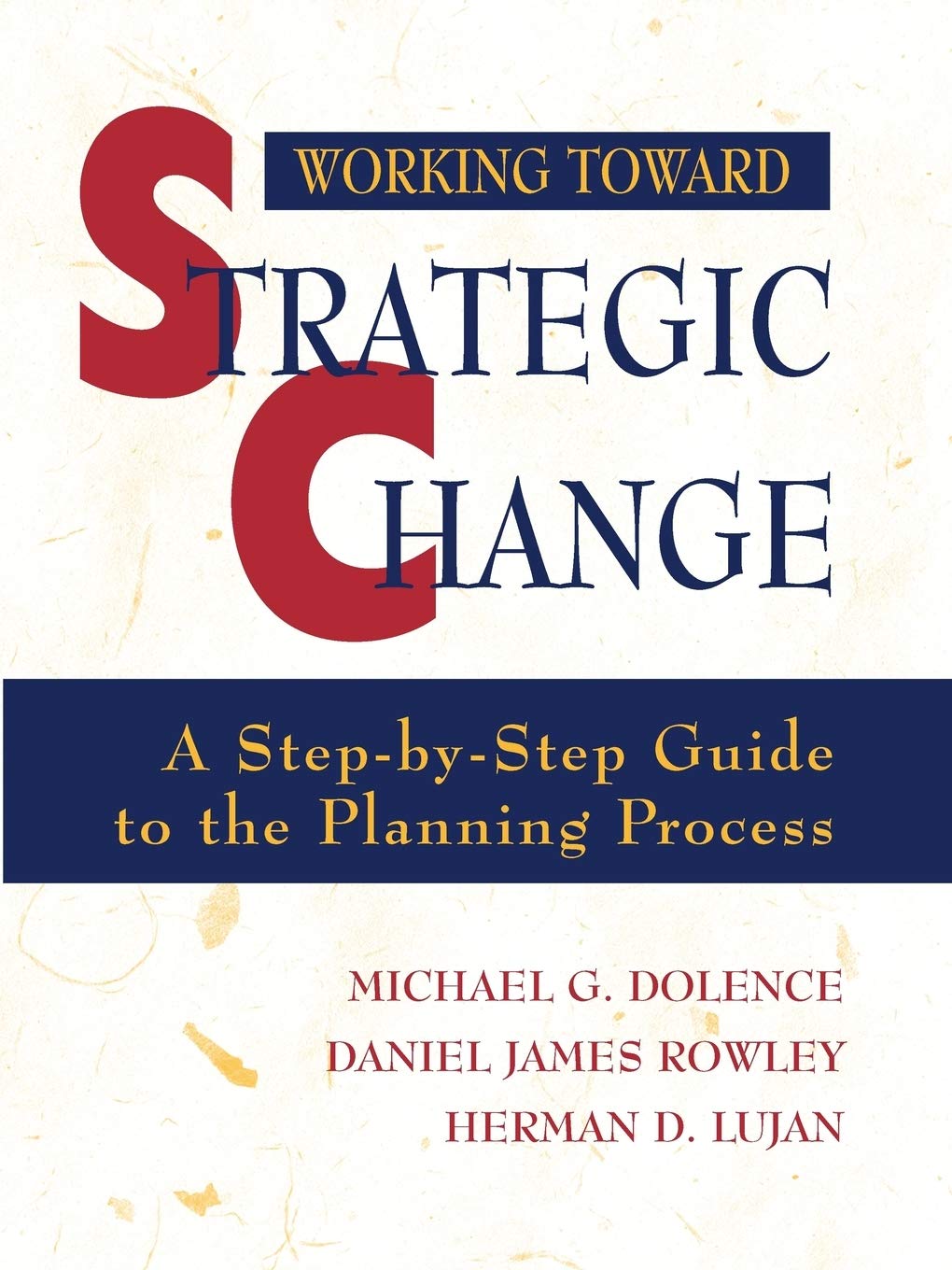 Working Toward Strategic Change: A StepbyStep Guide to the Planning Process,Used