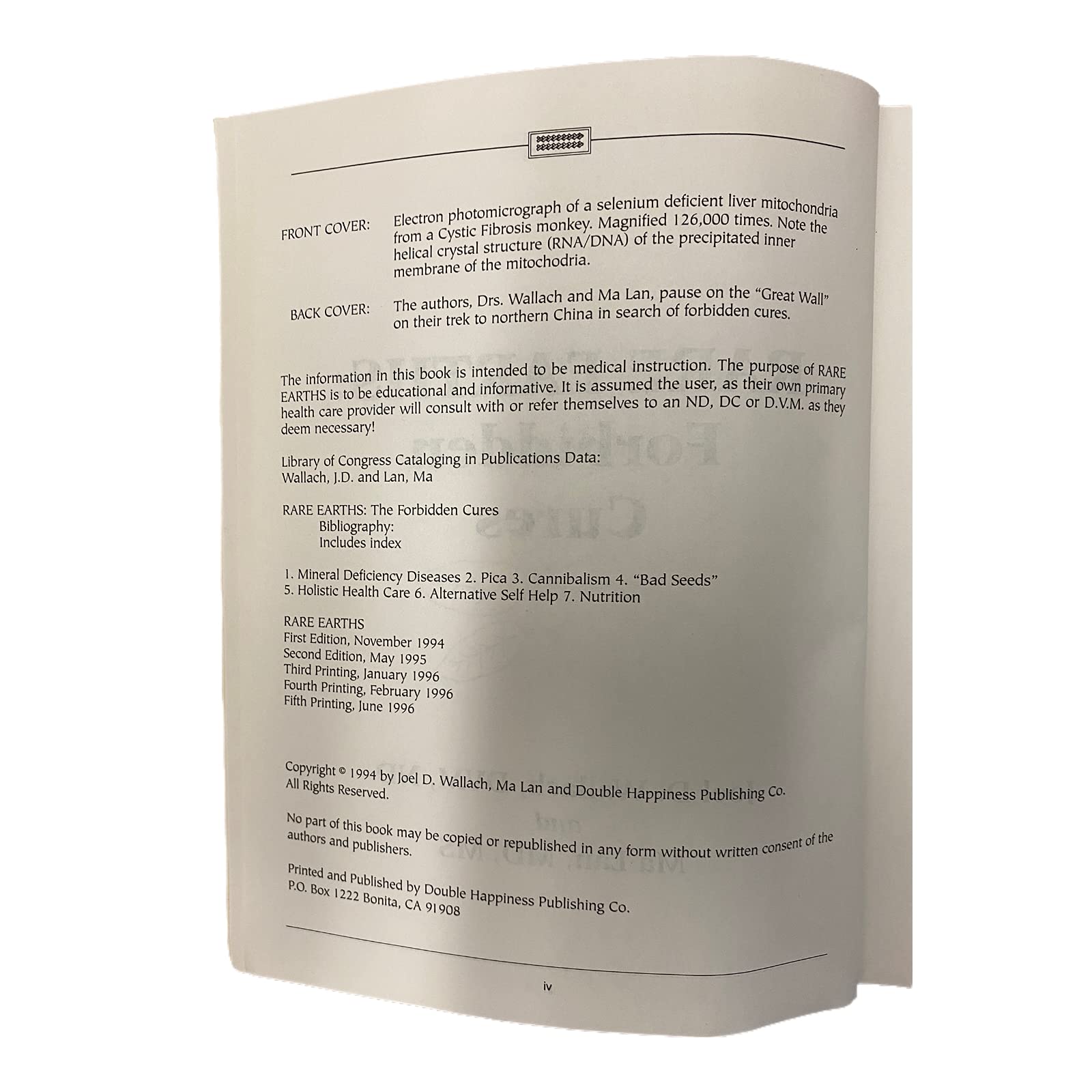 Rare Earths: Forbidden Cures,Used