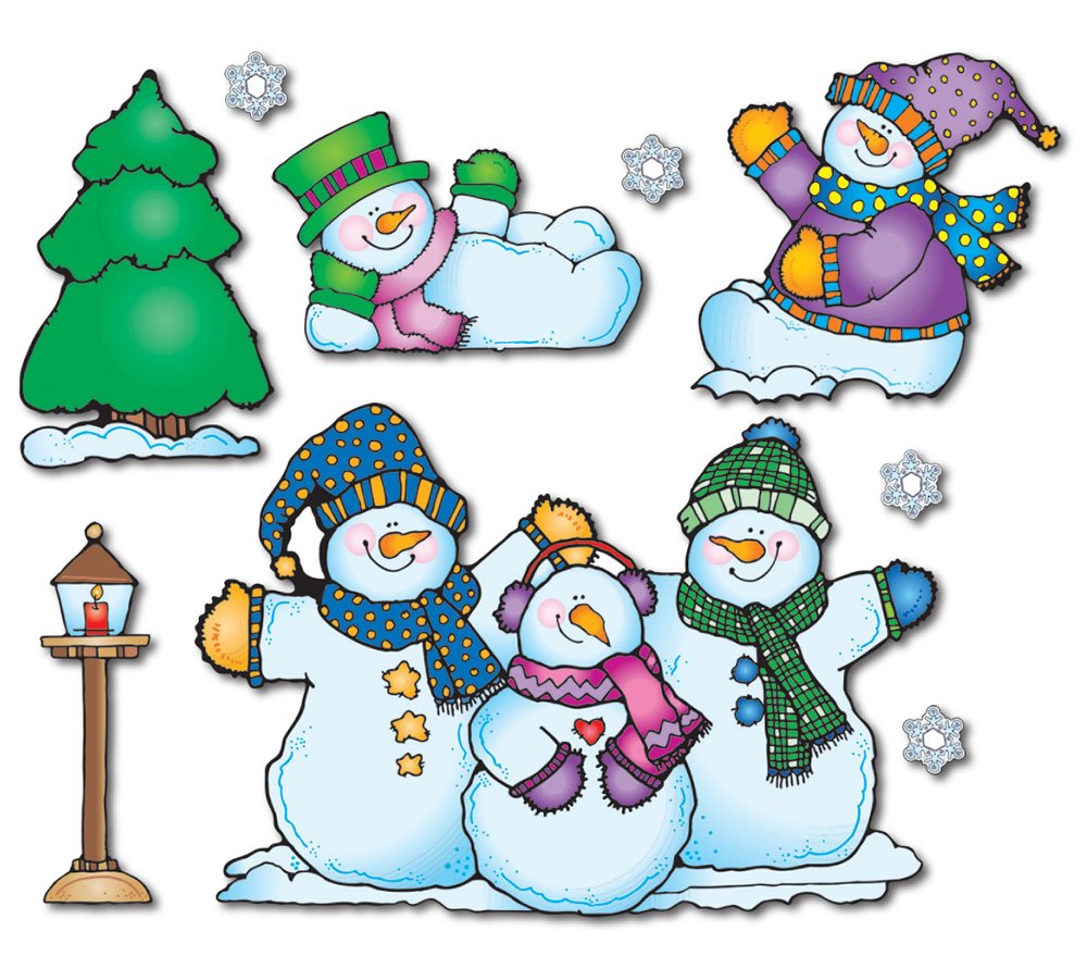 Carson Dellosa Snow Pals Bulletin Board Set