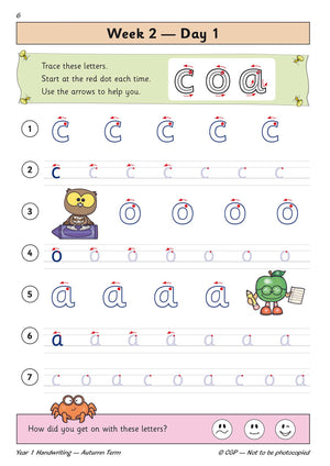 New KS1 Handwriting Daily Practice Book: Year 1  Autumn Term: superb for catchup and learning at home (CGP KS1 English),Used