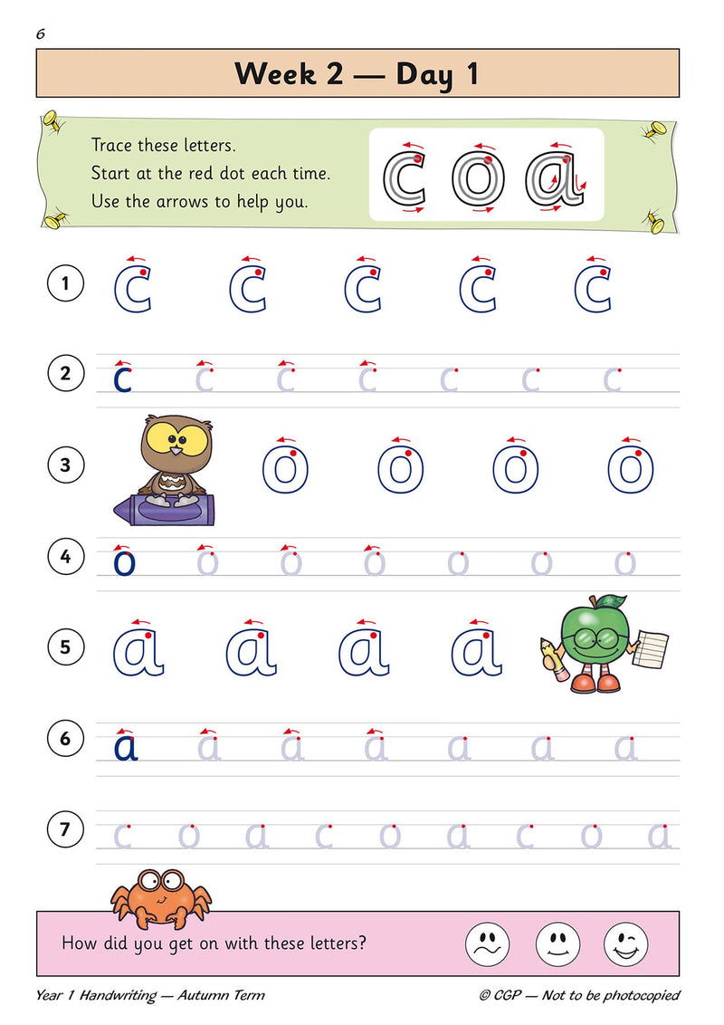 New KS1 Handwriting Daily Practice Book: Year 1  Autumn Term: superb for catchup and learning at home (CGP KS1 English),Used