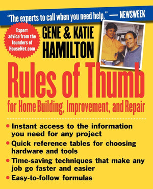 Rules of Thumb for Home Building, Improvement, and Repair,Used