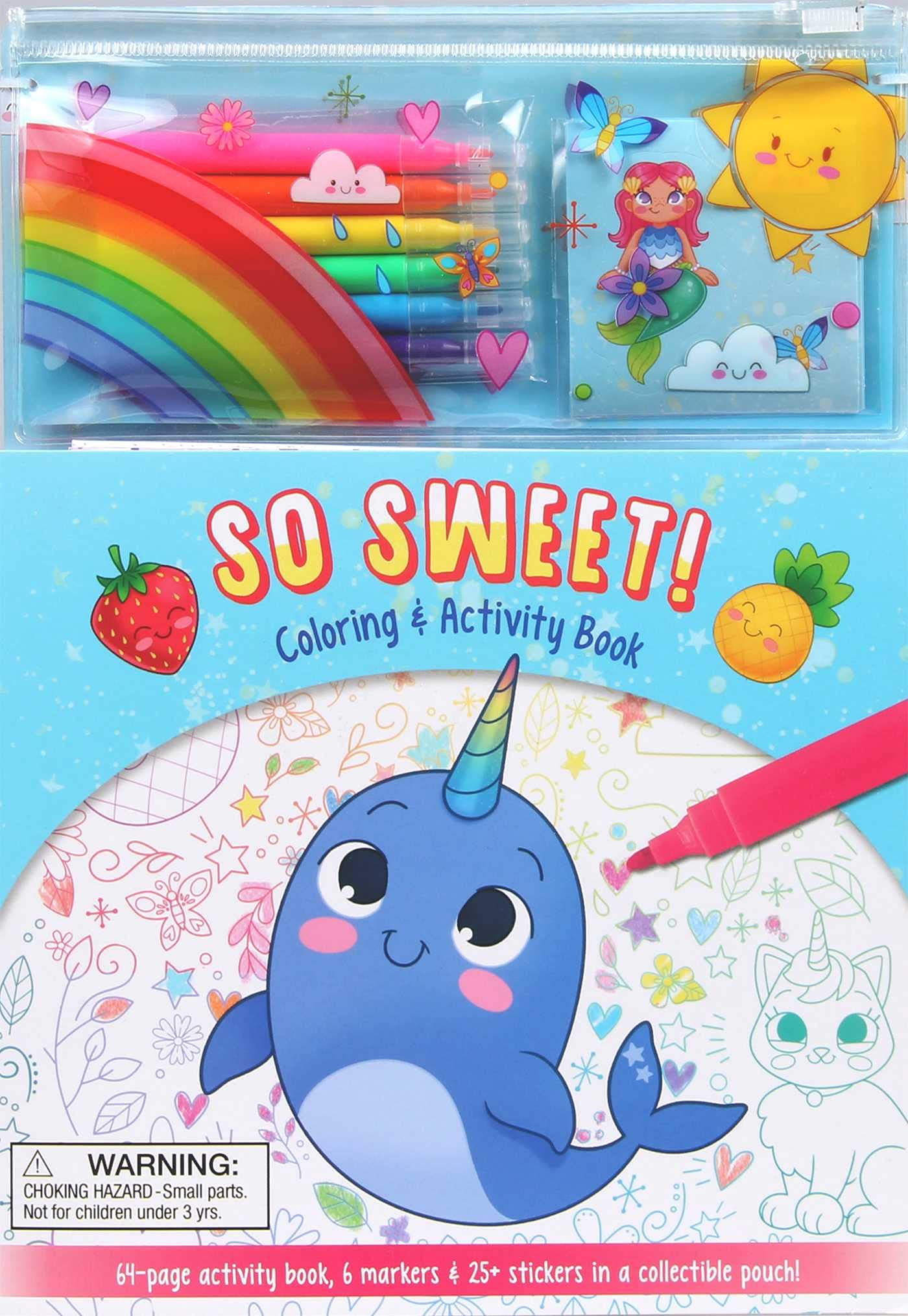 So Sweet! Coloring & Activity Book (Marker Pouch),Used