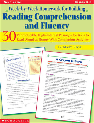 Weekbyweek Homework For Building Reading Comprehension And Fluency, Grades 36: 30 Reproducible, Highinterest Passages For Ki