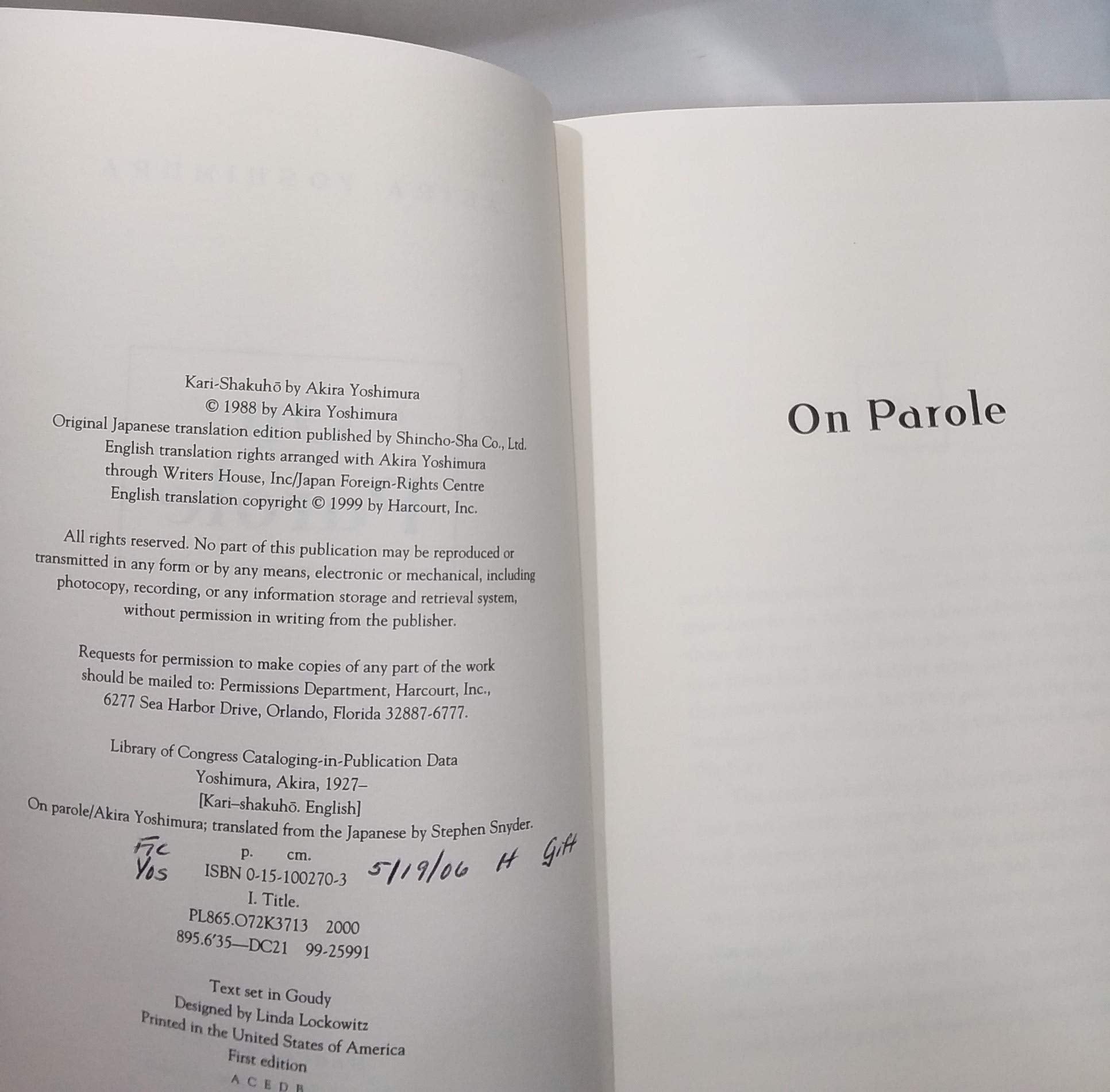 On Parole,New