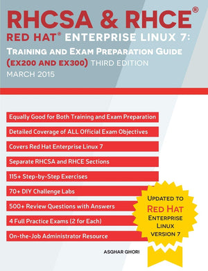 RHCSA & RHCE Red Hat Enterprise Linux 7: Training and Exam Preparation Guide (EX200 and EX300), Third Edition,Used