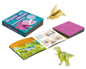 Origami Dinosaurs: Paper Block Plus 64Page Book,Used