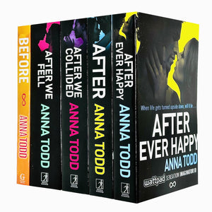 The Complete After Series Collection 5 Books Box Set by Anna Todd (After Ever Happy, After, After We Collided, After We Fell, Be,New