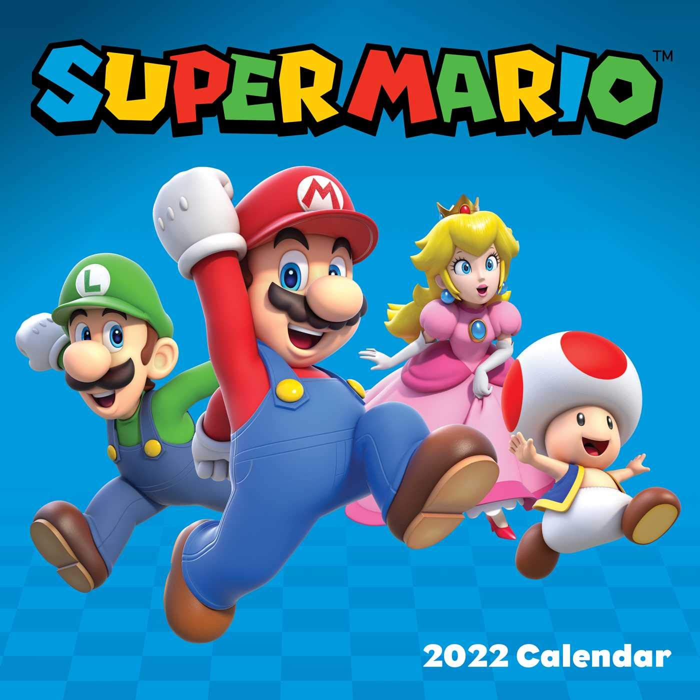 Super Mario 2022 Wall Calendar,Used