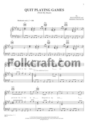 Backstreet Boys: Piano/Vocal/Chords