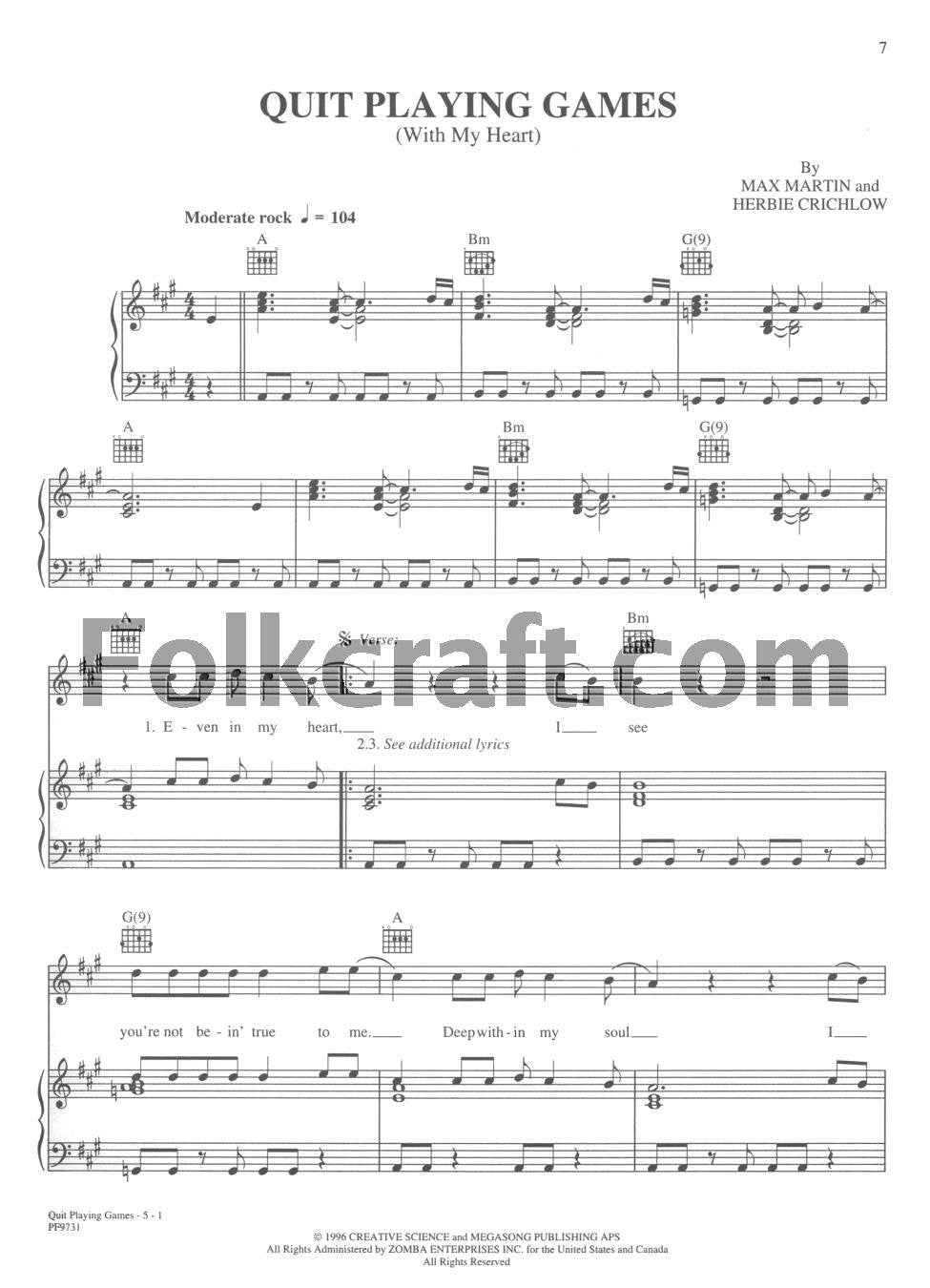 Backstreet Boys: Piano/Vocal/Chords