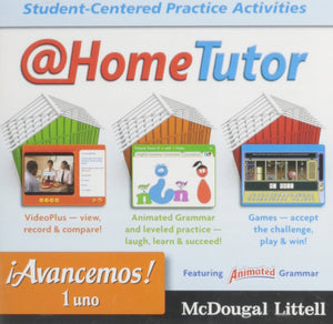 Avancemos Level 1, Grades 912 at Home Tutor: Mcdougal Littell Avancemos (Ml Spanish) (Spanish Edition),Used