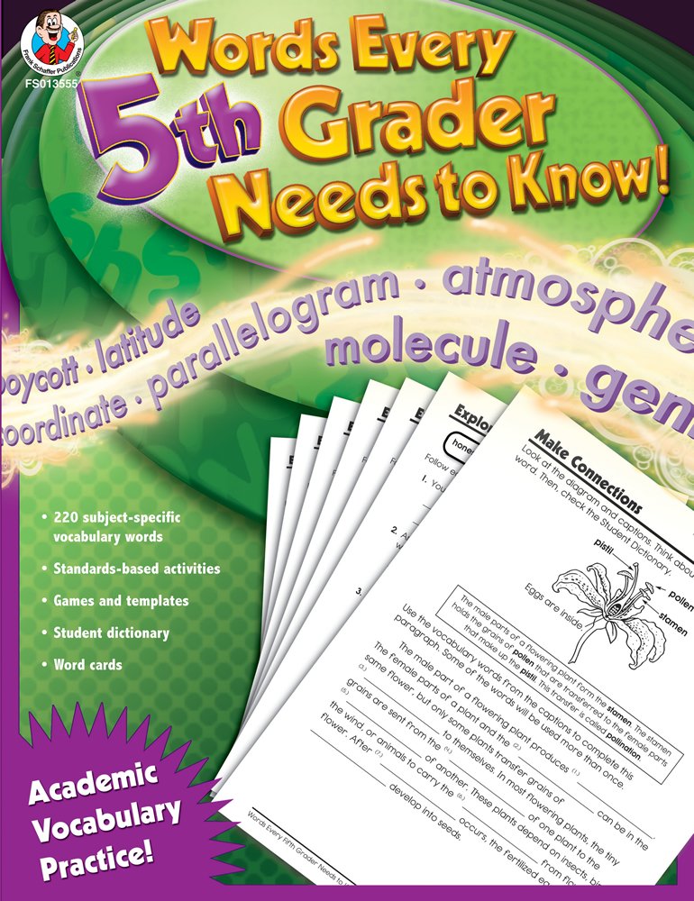 Words Every Fifth Grader Needs to Know!,New